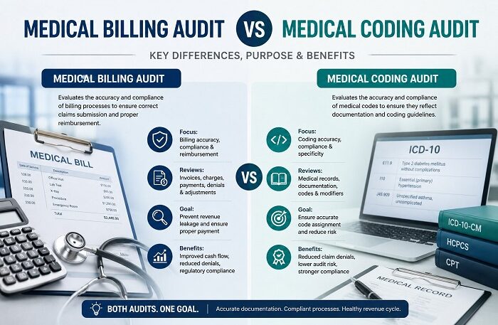 Medical Billing Audit vs Medical Coding Audit